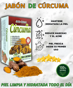 JABÓN DE CÚRCUMA 100% NATURAL